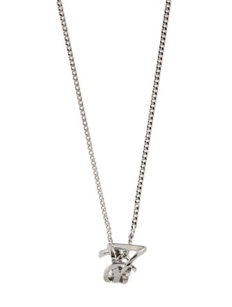 Saint Laurent Sautoir YSL Twist Pendant Necklace