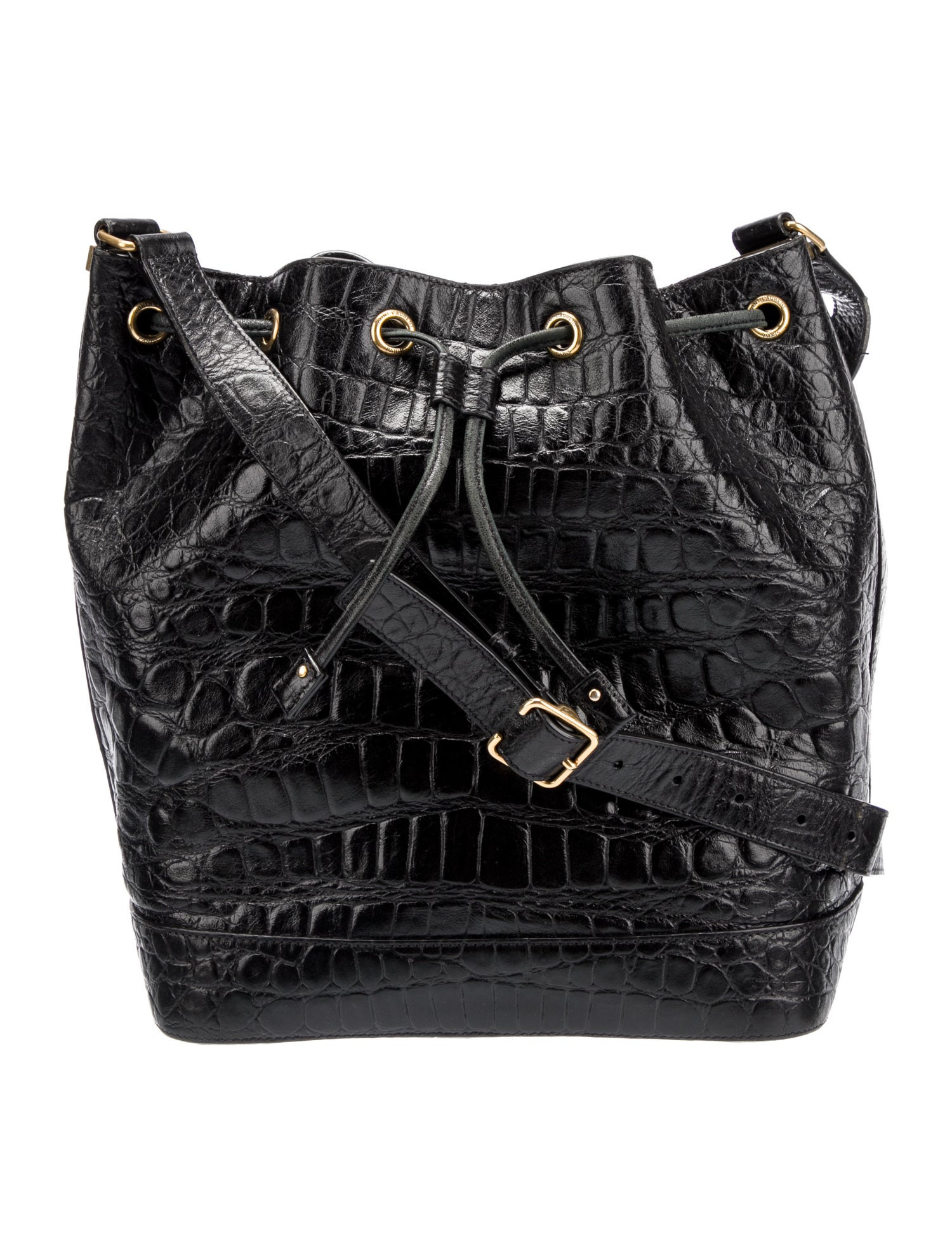 バッグ unknown destroy leather shoulder bag Women's Shoulder bag in destroyed denim and CORDURA® | Black