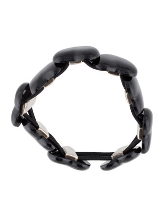 Saint Laurent Enamel Heart Beaded Bracelet