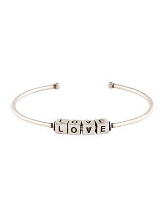 Saint Laurent Love Cube Cuff Bracelet