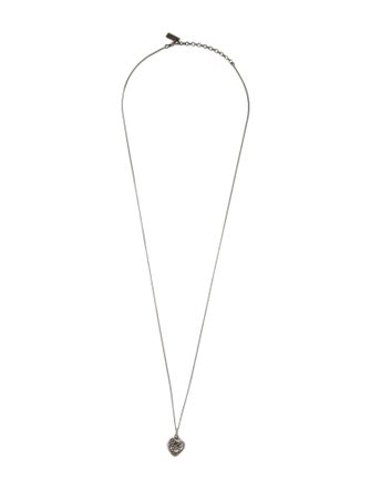 Saint Laurent Charms Heart Pendant Necklace