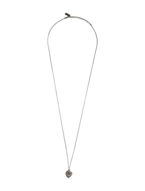 Saint Laurent Charms Heart Pendant Necklace