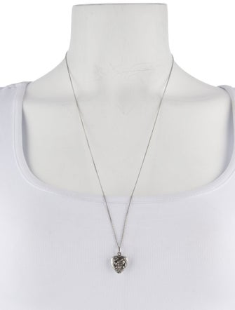 Saint Laurent Charms Heart Pendant Necklace