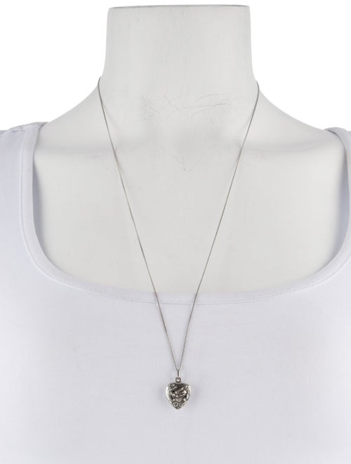 Saint Laurent Charms Heart Pendant Necklace