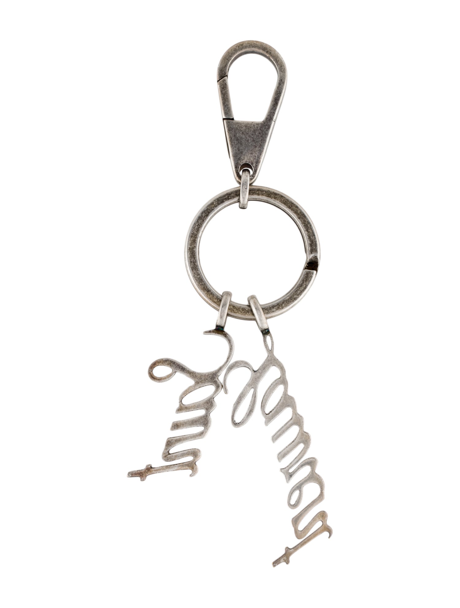 Louis Vuitton LV Initials Bag Charm & Key Holder Silver Keychains, Accessories LOU857025