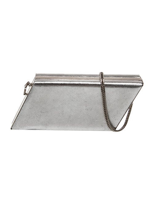 Saint Laurent 1593 Embossed Leather Clutch