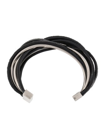 Saint Laurent Leather Cuff