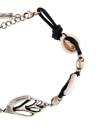 Saint Laurent Skull & Shell Station Bracelet