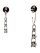 Saint Laurent Faux Pearl & Resin Mismatched Drop Earrings