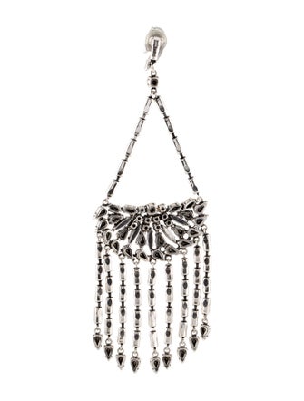 Saint Laurent Crystal Drop Clip-On Earrings
