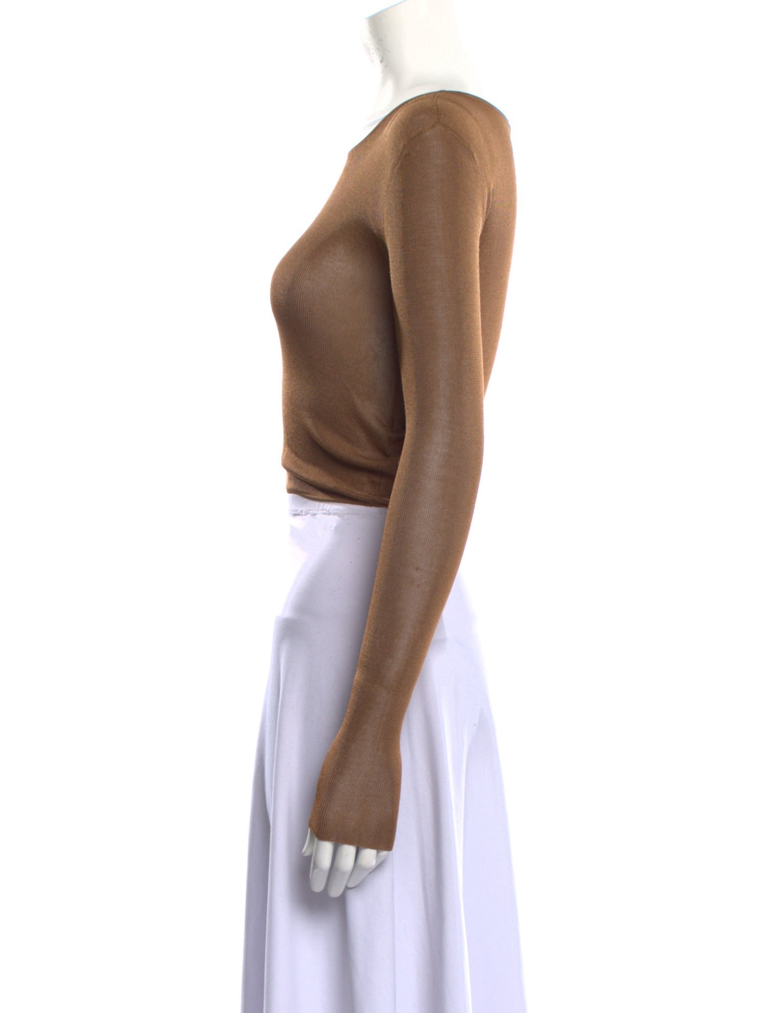 Saint Laurent 2022 Bateau Neckline Crop Top w/ Tags
