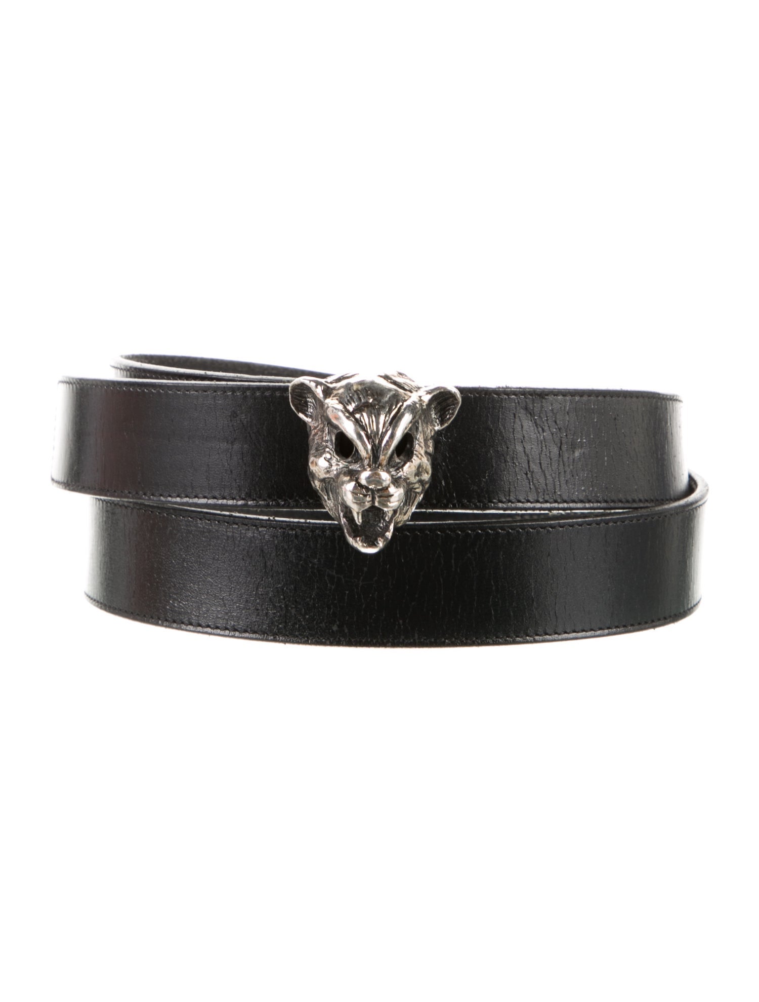 Saint Laurent Brown Calf Leather Bos Taurus Regular Belt