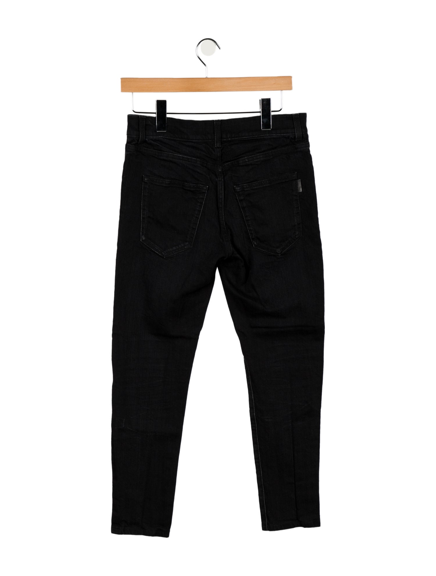 Saint Laurent D20 Slim Fit Jeans Black, 13.25" Rise Jeans, Clothing