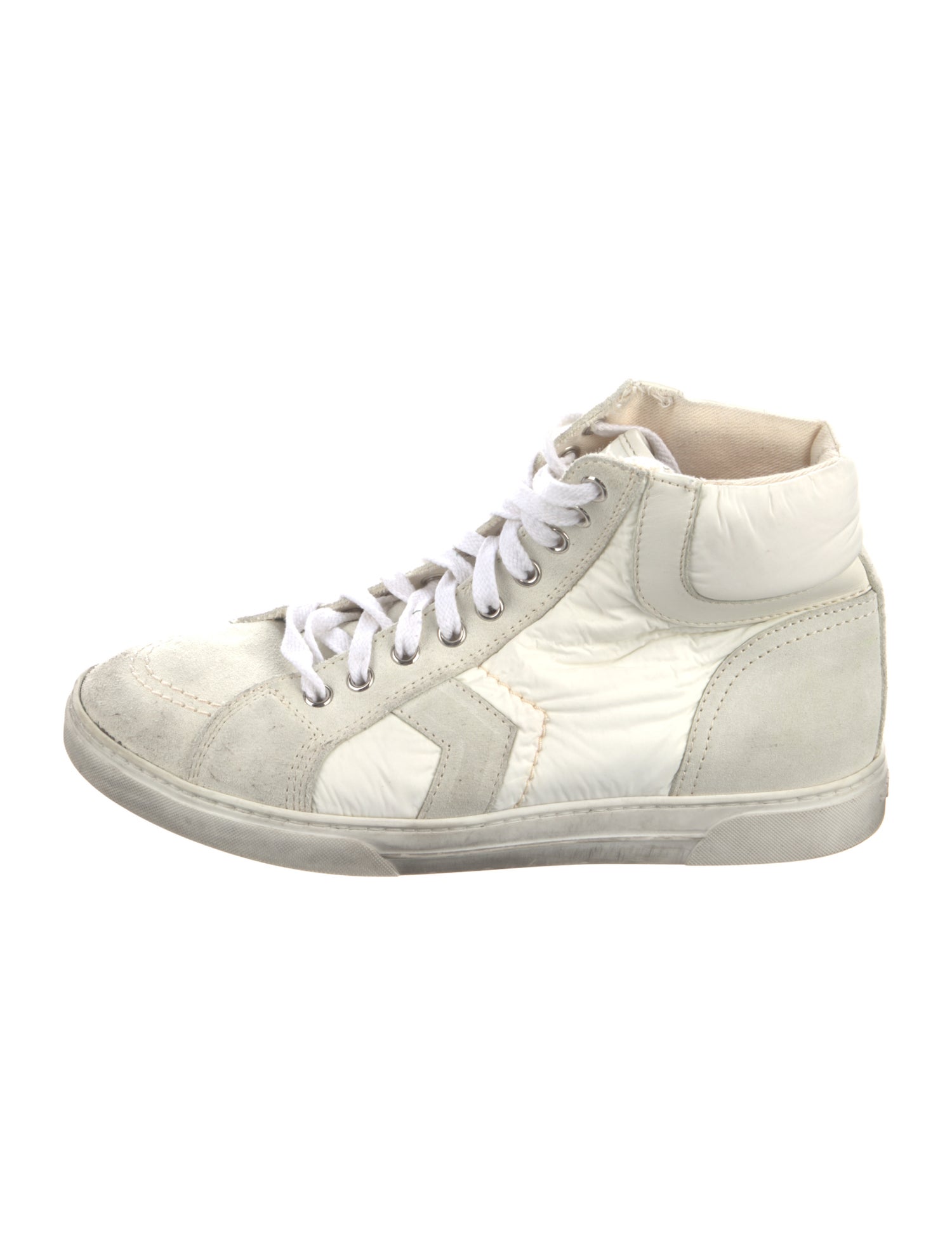 Saint Laurent Leather Printed Sneakers White Sneakers, Shoes