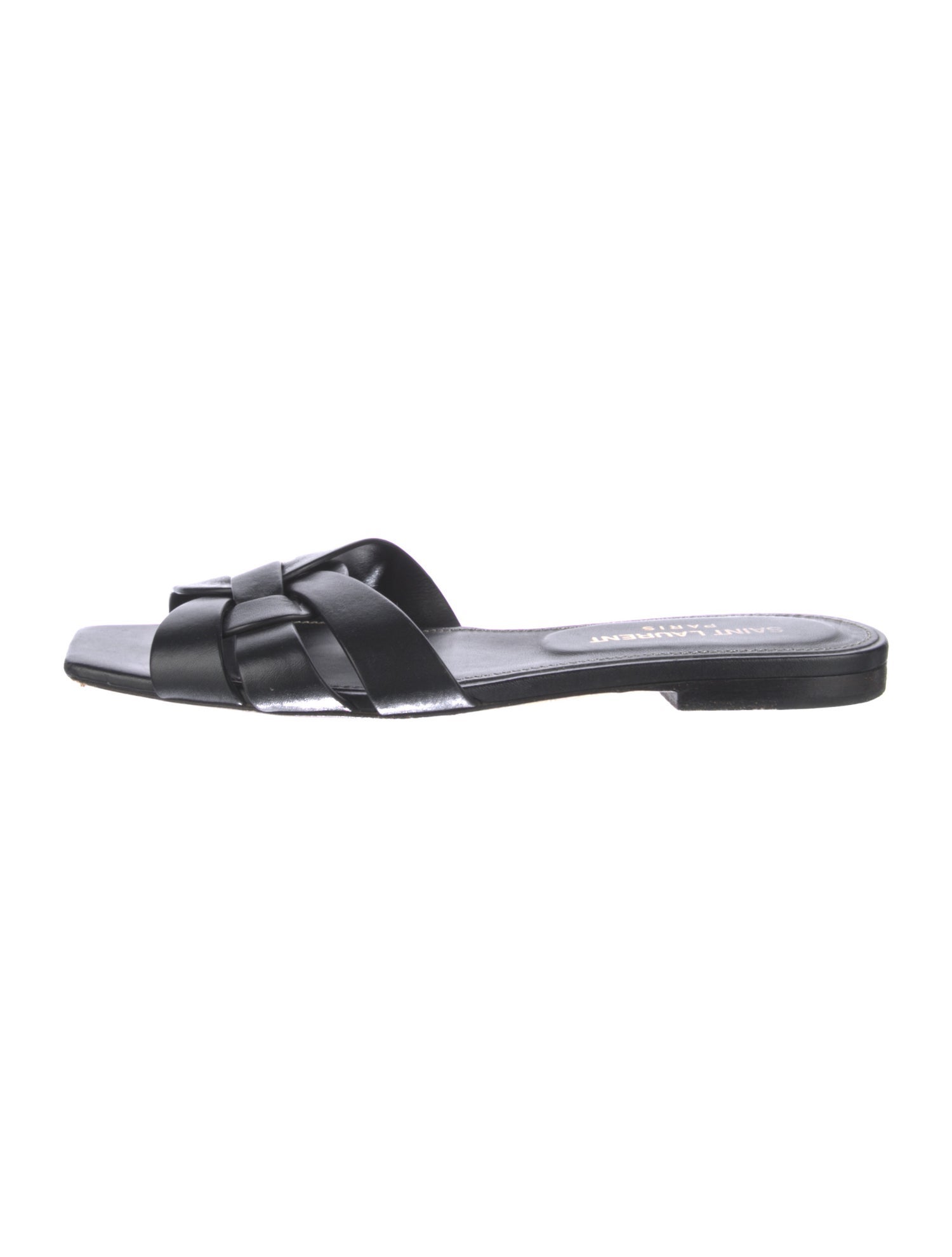 Saint Laurent Leather Slides