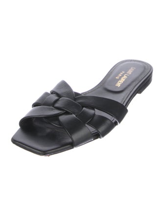 Saint Laurent Leather Slides