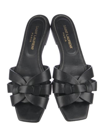 Saint Laurent Leather Slides