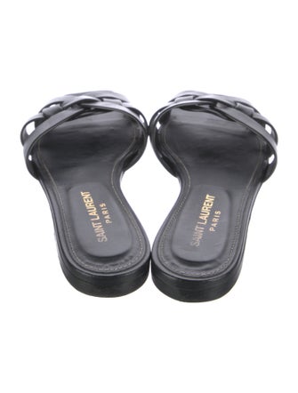 Saint Laurent Leather Slides