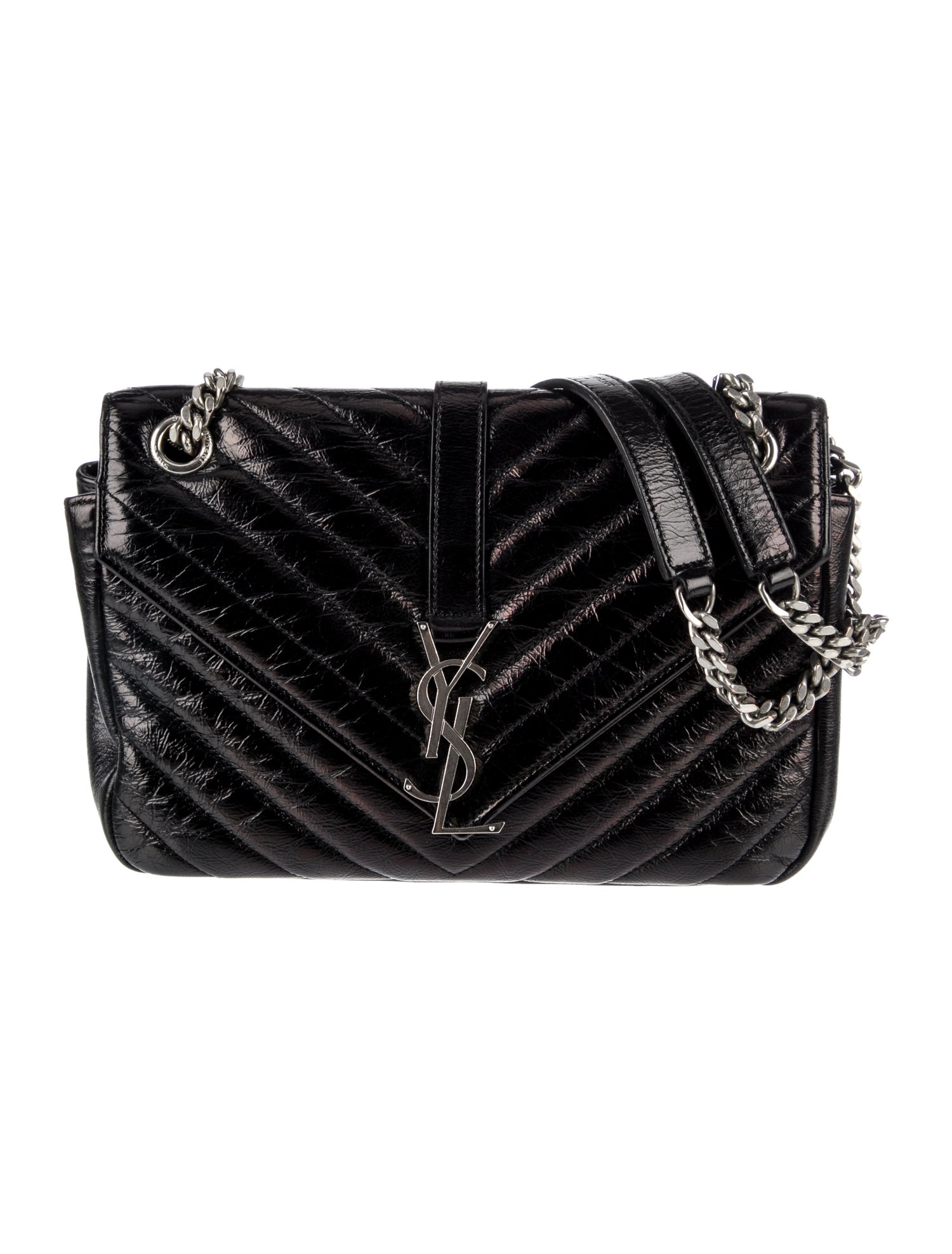 【サンローラン・SAINT LAURENT】SHOULDER BAGS Saint Laurent - Black Tri-Color YSL Monogram Puffer Shoulder Bag