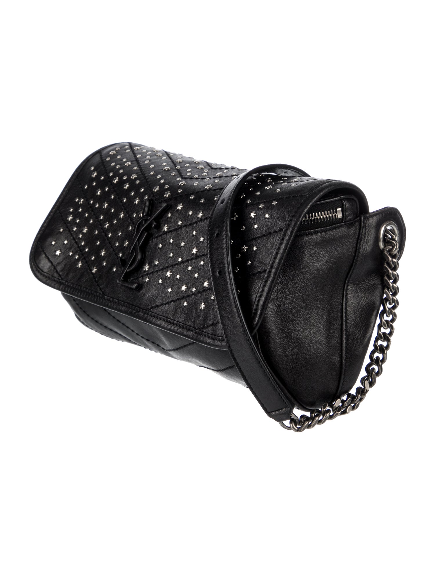 Saint Laurent Stardust Monogram Chevron Matelassé Niki Body Bag