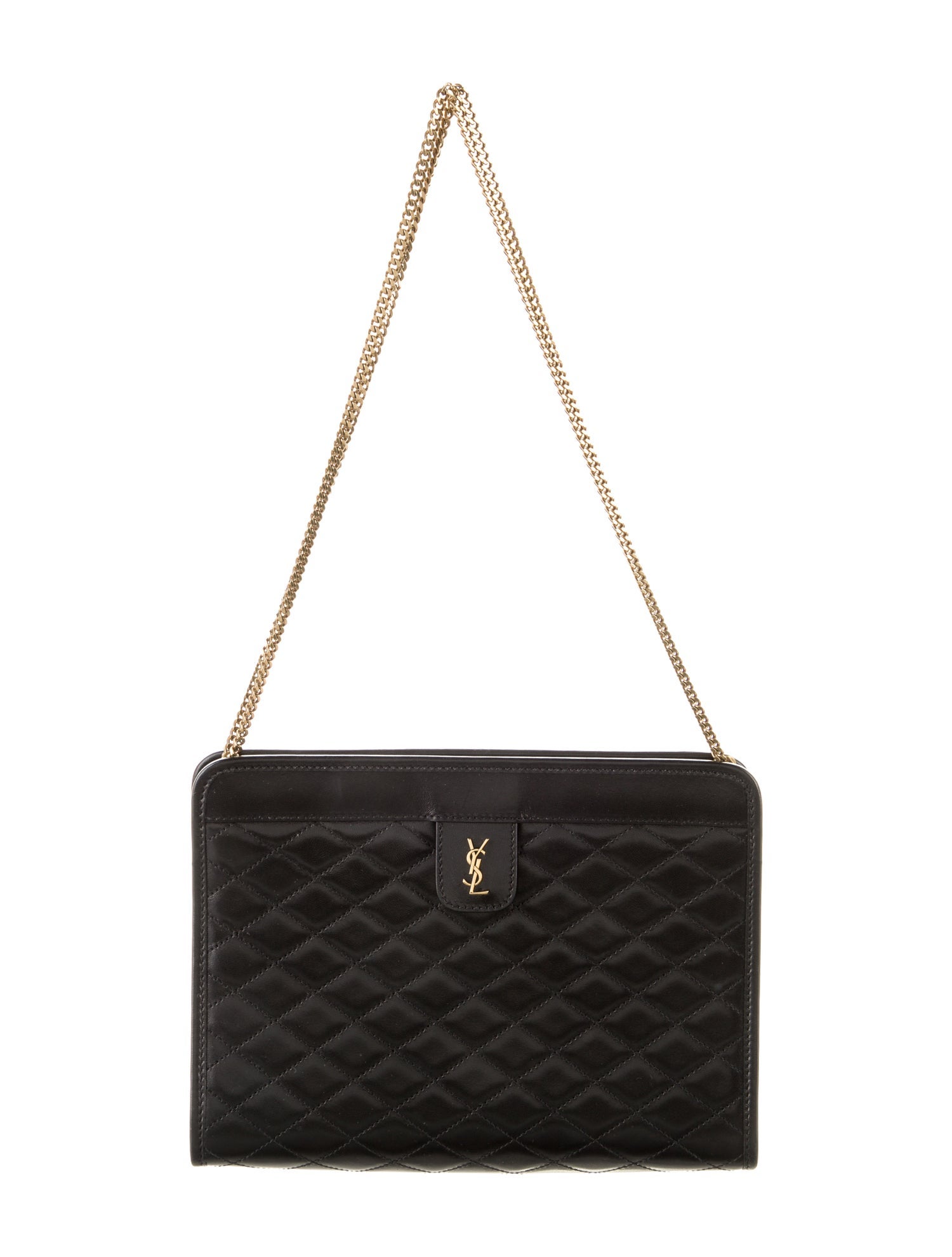 Saint Laurent正規品/送料関税込み monogram clutch bag Saint Laurent Monogram Clutch Bag | Black | FARFETCH