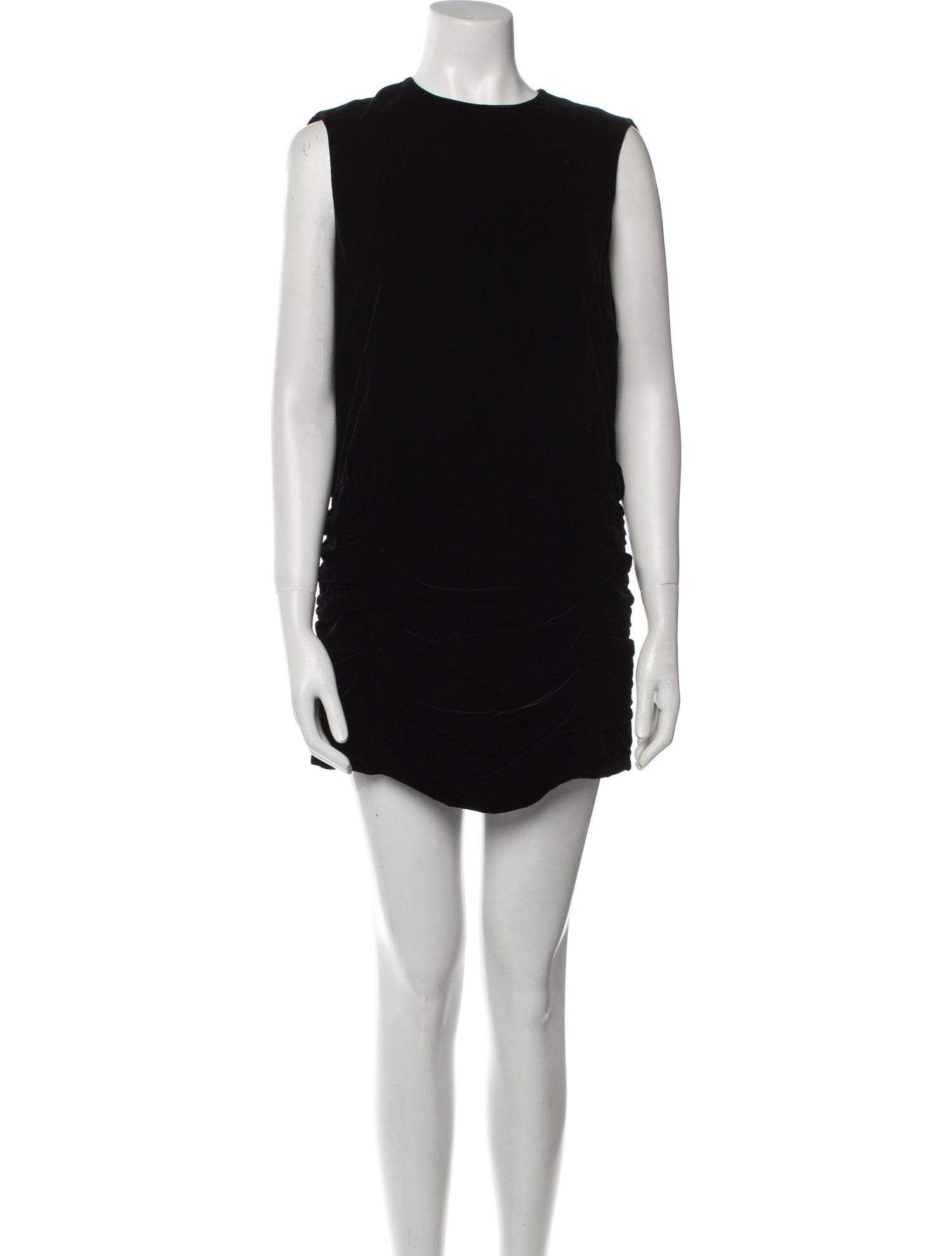 Saint Laurent Crew Neck Mini Dress