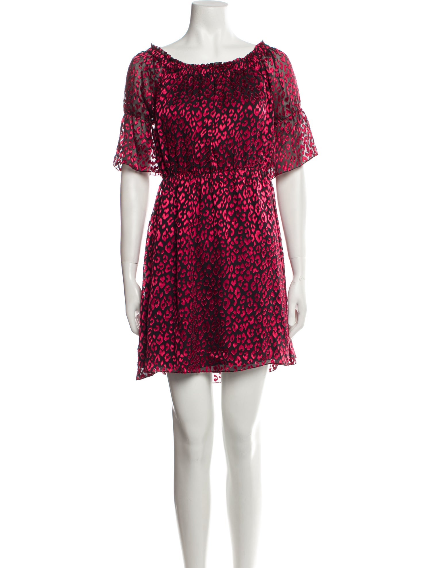 Saint Laurent Floral Print Mini Dress