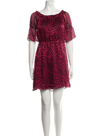 Saint Laurent Floral Print Mini Dress