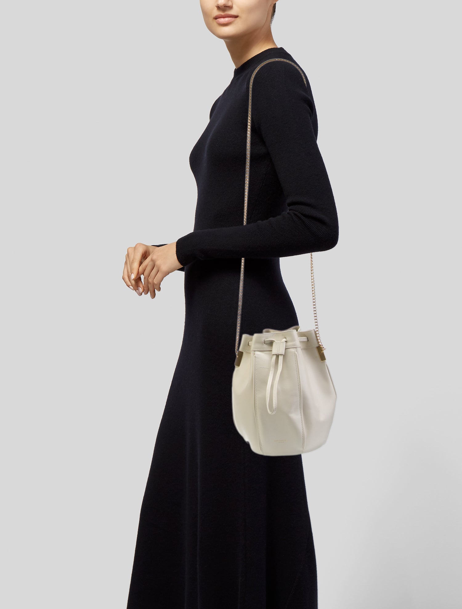 Saint Laurent Talitha Bucket Bag - Neutrals Bucket Bags