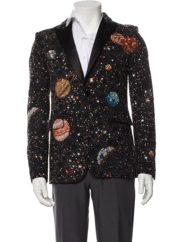 Saint Laurent Suiting 2016 Floral Print Blazer Us34, It44 | XS