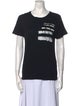 Saint Laurent Graphic Print Crew Neck T-Shirt