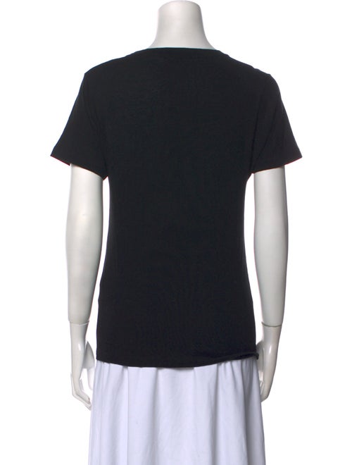 Saint Laurent Graphic Print Crew Neck T-Shirt