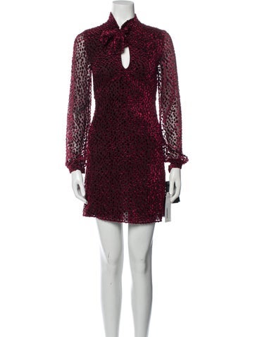 Saint Laurent Dresses Printed Mini Dress Us4, Fr36 | S