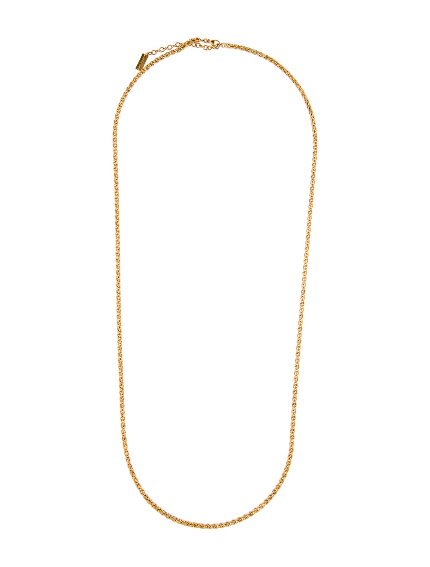 Saint Laurent Wheat Chain Necklace