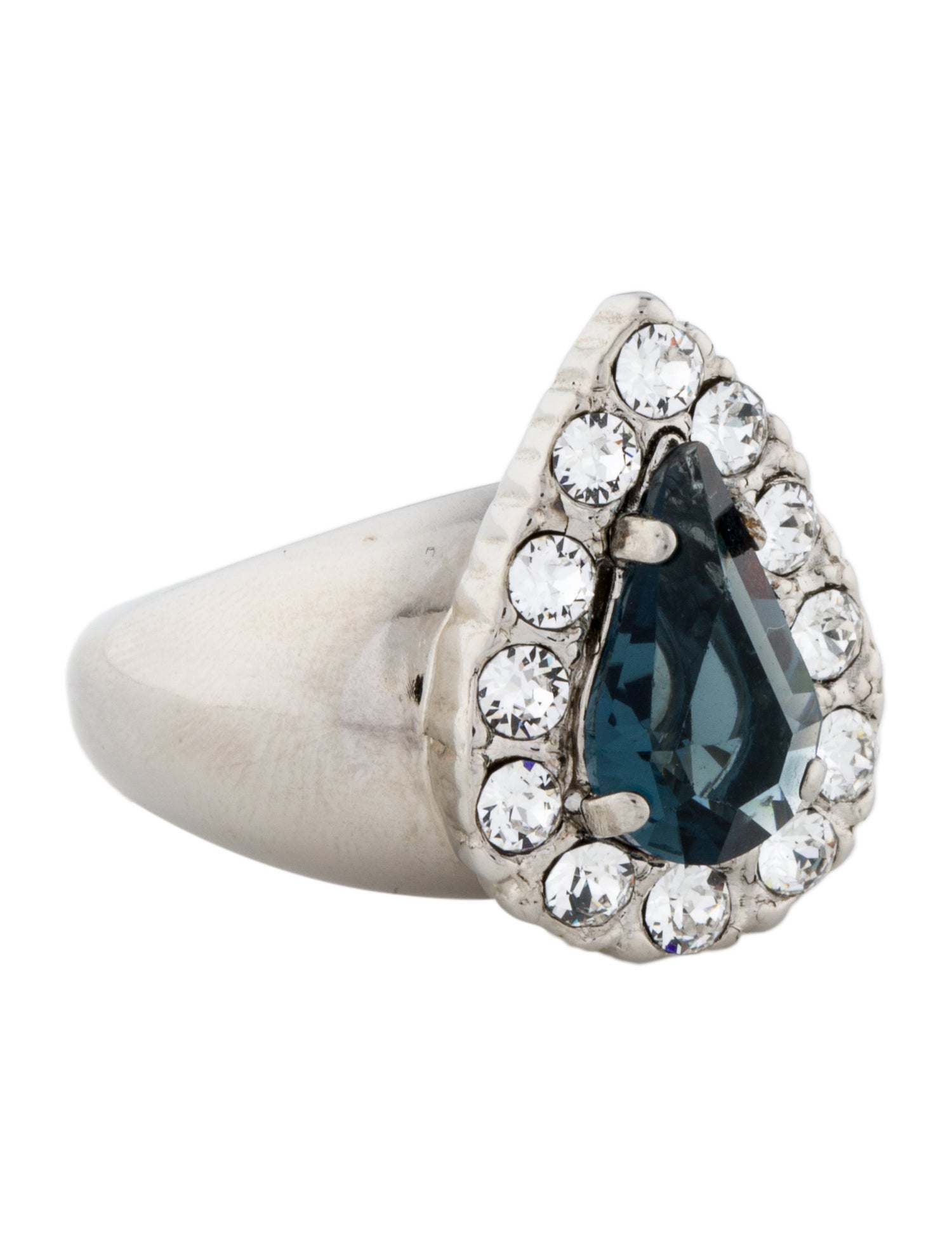 Saint Laurent Princess Crystal Ring