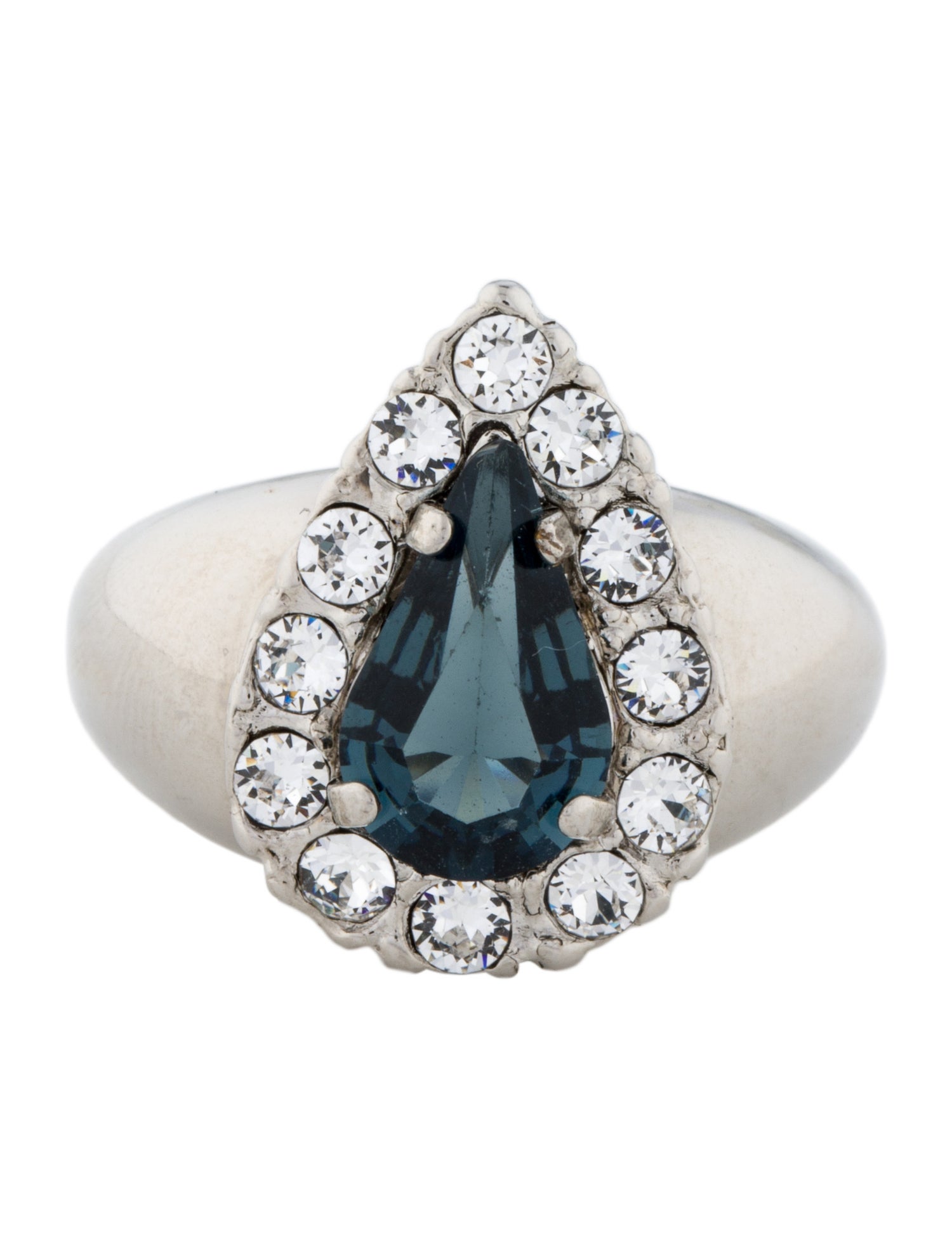 Saint Laurent Princess Crystal Ring