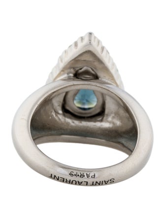 Saint Laurent Princess Crystal Ring