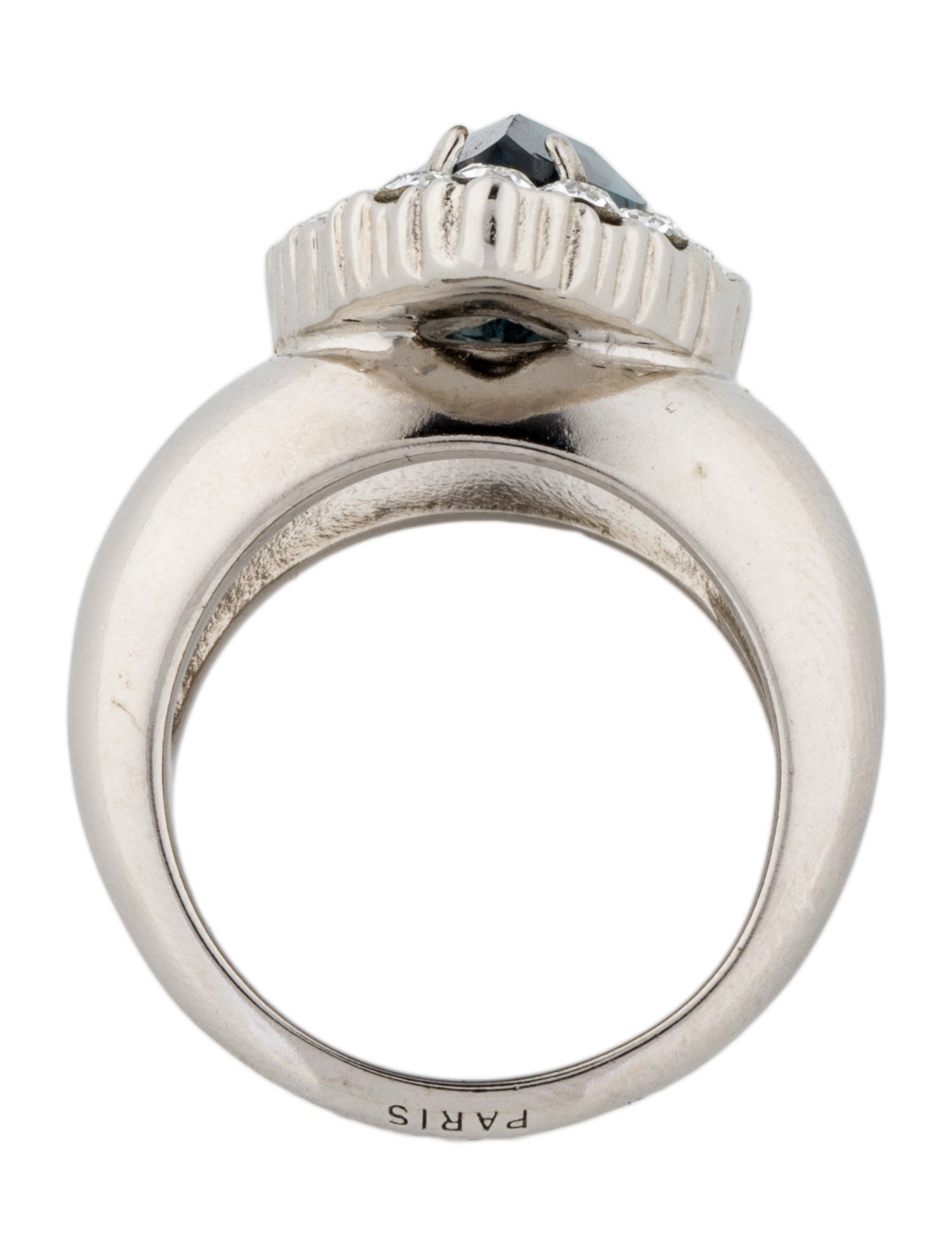 Saint Laurent Princess Crystal Ring