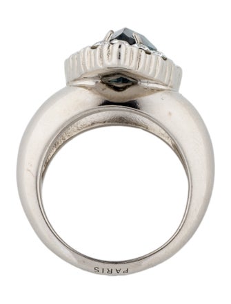 Saint Laurent Princess Crystal Ring