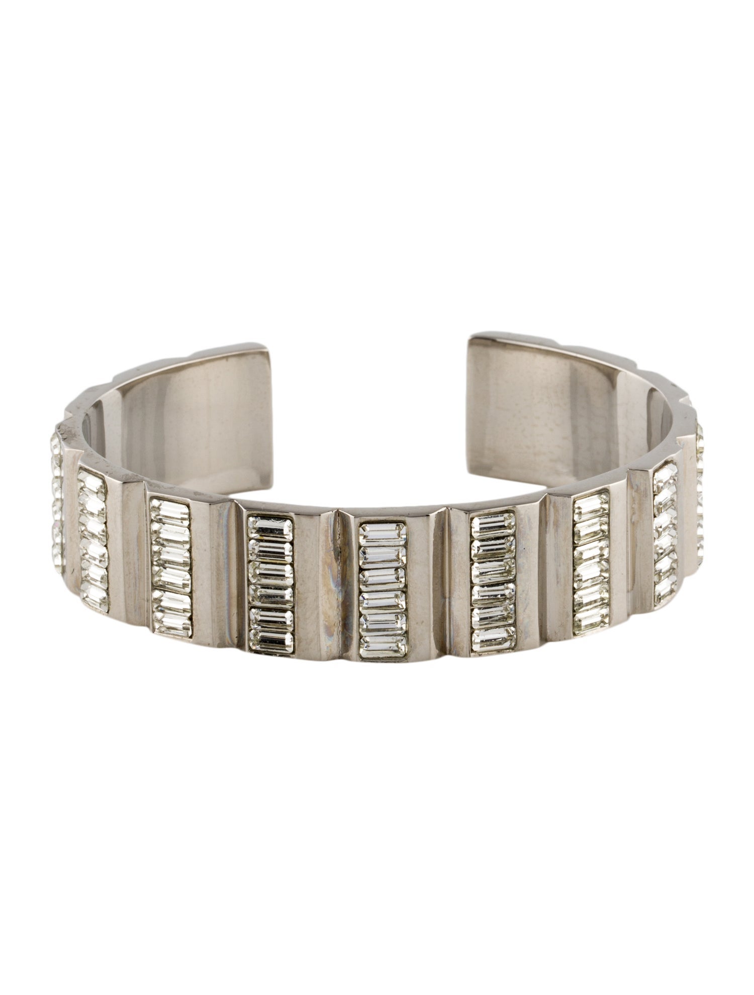 Saint Laurent Crystal Cuff Bracelet