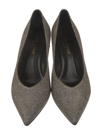 Saint Laurent Glitter Printed Pumps