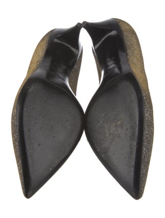 Saint Laurent Glitter Printed Pumps