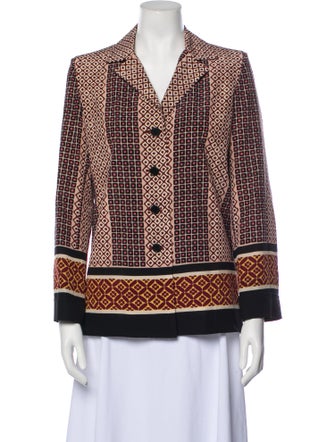 Saint Laurent Silk Printed Blazer