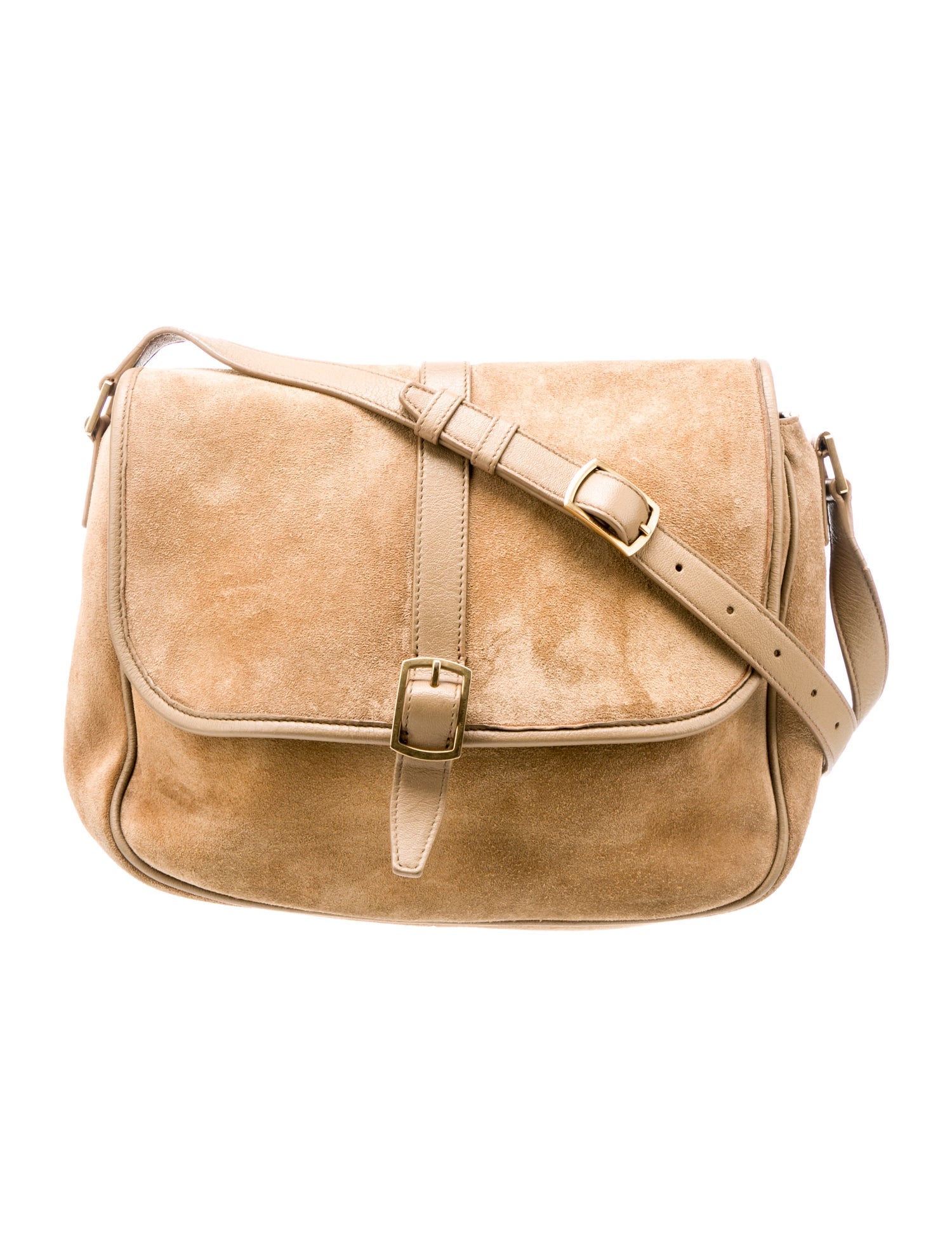 Saint Laurent Suede sorbonne shoulder bag