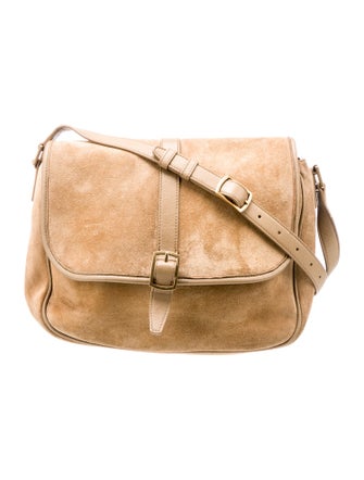Saint Laurent Suede sorbonne shoulder bag