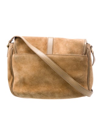 Saint Laurent Suede sorbonne shoulder bag