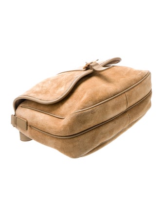 Saint Laurent Suede sorbonne shoulder bag