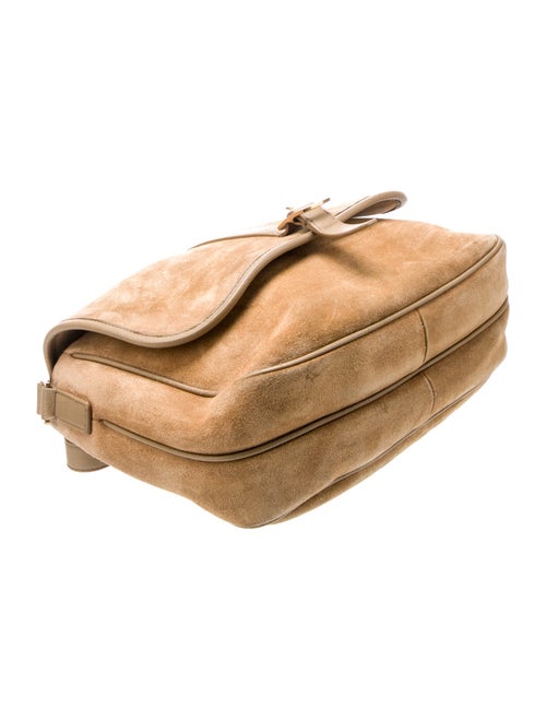 Saint Laurent Suede sorbonne shoulder bag