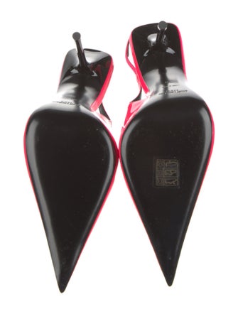 Saint Laurent Patent Leather Slingback Pumps