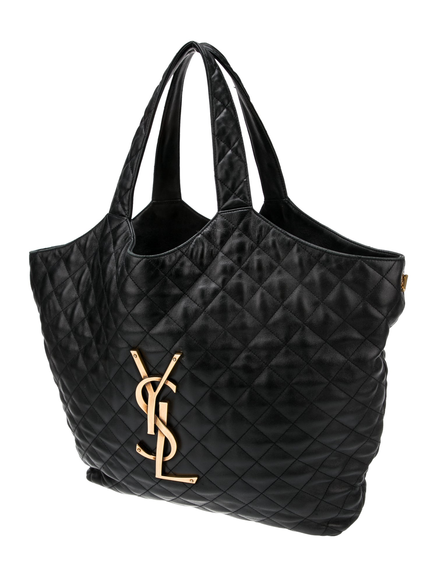 Saint Laurent Quilted Monogram Carré-Quilt Matelassé Icare Maxi